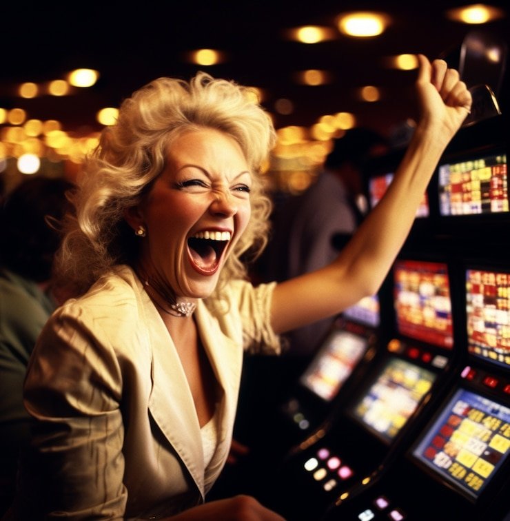 Philippine player celebrating a jackpot win on binggoplus gaming platform